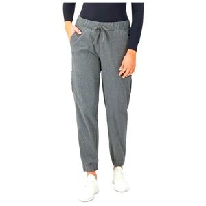 NEW Lululemon athletica Women's Gray Cargo Jogger Scrub Pants size 2 XL